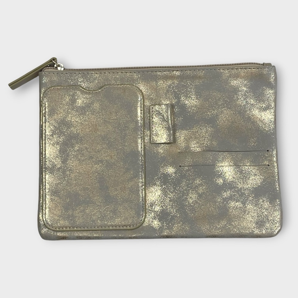 Metallic Gold Clutch Organizer